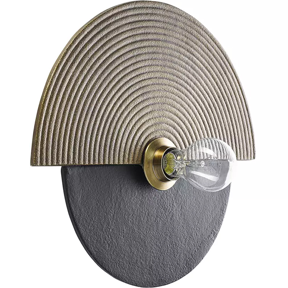 Круглый настенный фактурный светильник Textured Disc