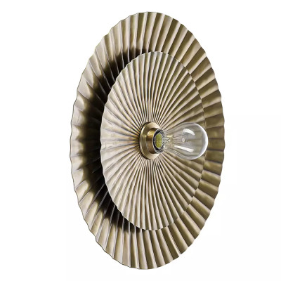 Круглый настенный фактурный светильник Textured Wall Disk