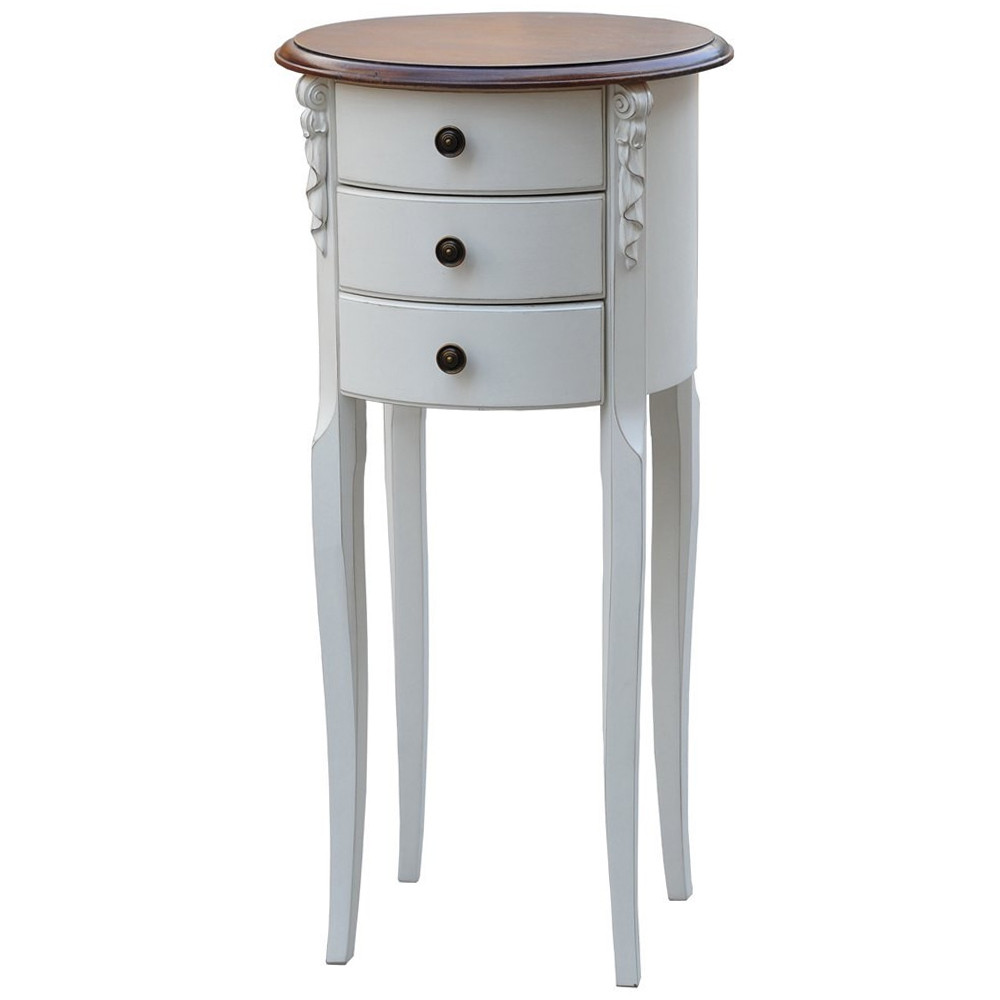 Круглый небольшой комод в стиле прованс Montmartre Provence Chest of Drawers