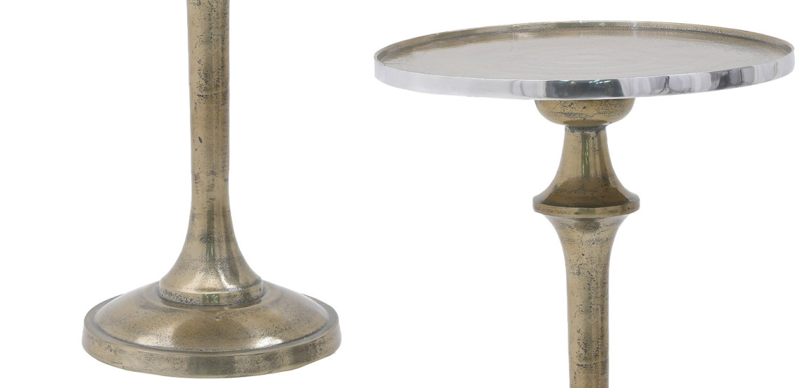 Круглый приставной стол Bourne Patina Side Table