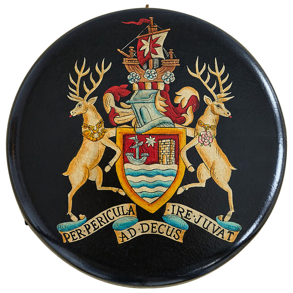 Круглый приставной столик складной Heraldry Chinoiserie Collection Side table