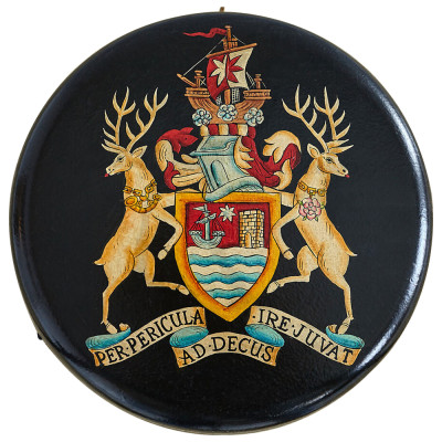 Круглый приставной столик складной Heraldry Chinoiserie Collection Side table