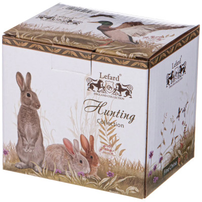 Кружка из фарфора с изображением уток и собаки 400 мл Hunting Porcelain Collection