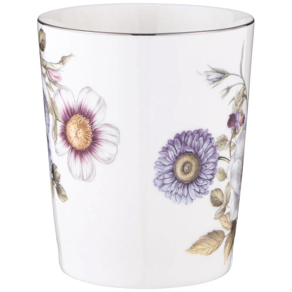 Кружка фарфоровая с рисунком цветов 400 мл Garden Whisper Porcelain Set
