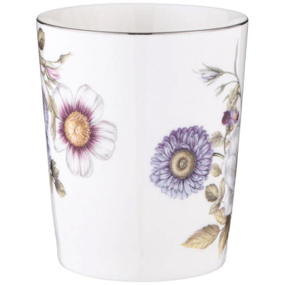 Кружка фарфоровая с рисунком цветов 400 мл Garden Whisper Porcelain Set