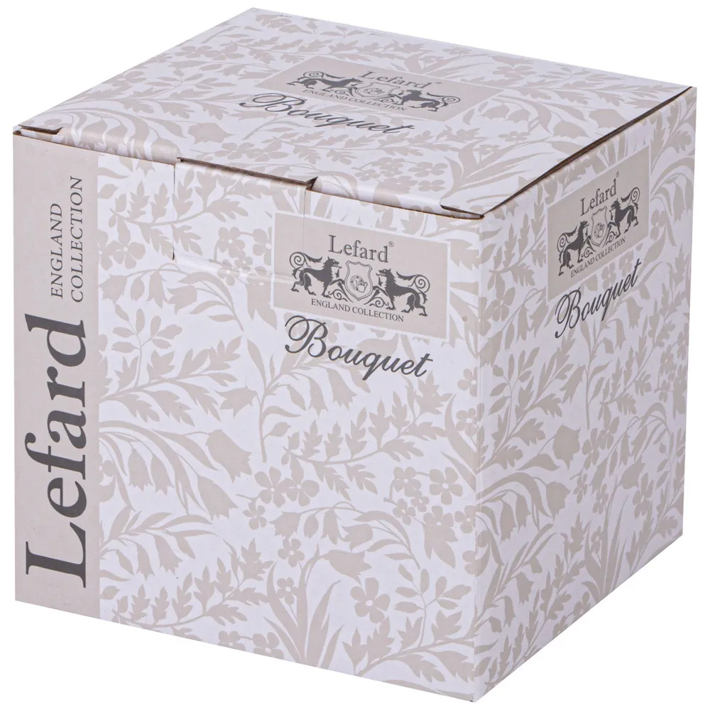 Кружка фарфоровая с рисунком цветов 400 мл Garden Whisper Porcelain Set