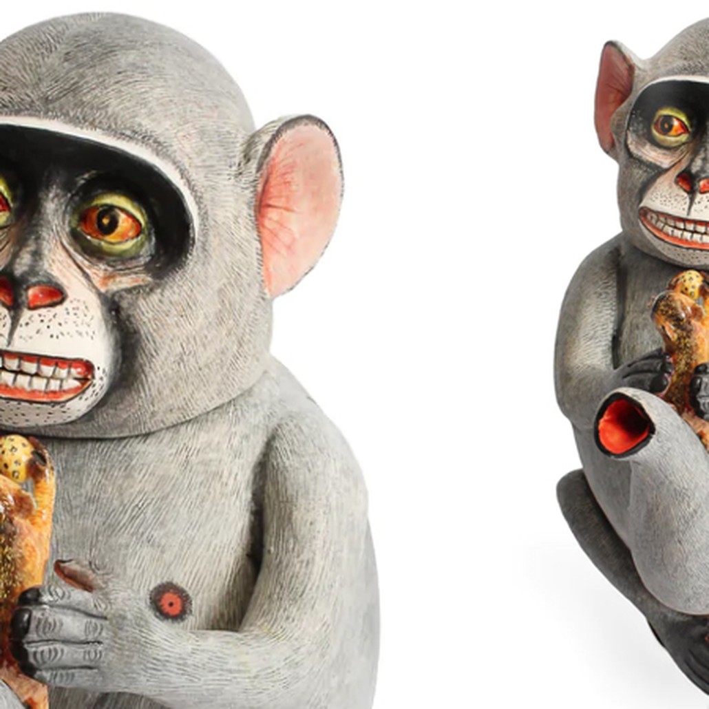 Кувшин Обезьяна с Белкой Monkey Teapot