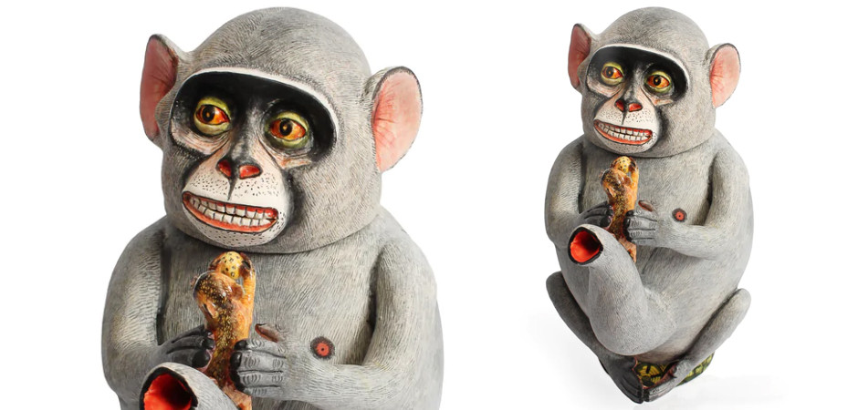 Кувшин Обезьяна с Белкой Monkey Teapot