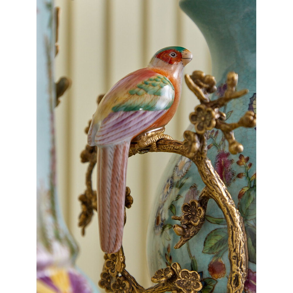 Кувшин с птичкой и  цветочным рисунком Blue Garden