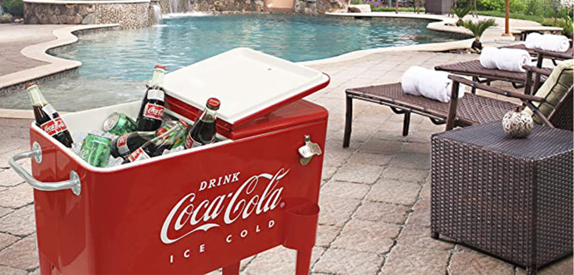 Куллер Retro Metal Coca-Cola Cooler Red