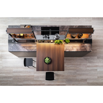 Кухонный гарнитур из камня и дерева SISTEMA XY Dada Engenereed Kitchen