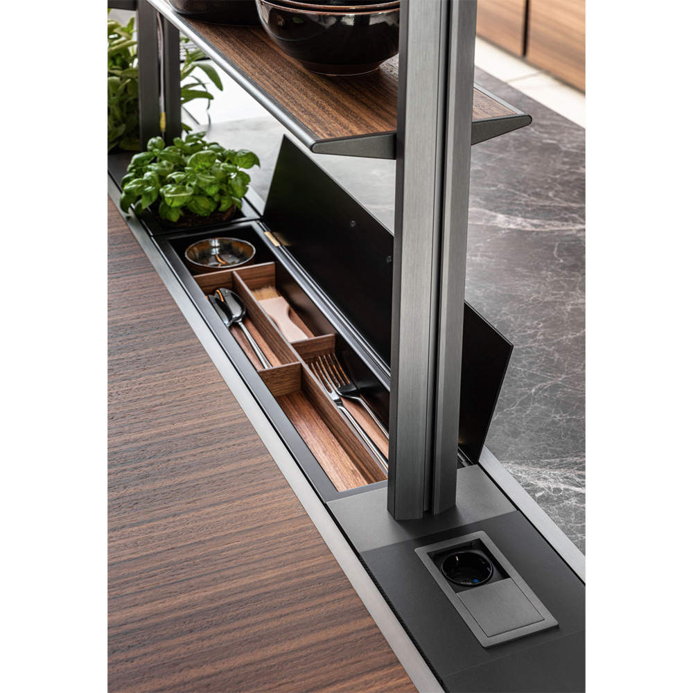Кухонный гарнитур из камня и дерева SISTEMA XY Dada Engenereed Kitchen