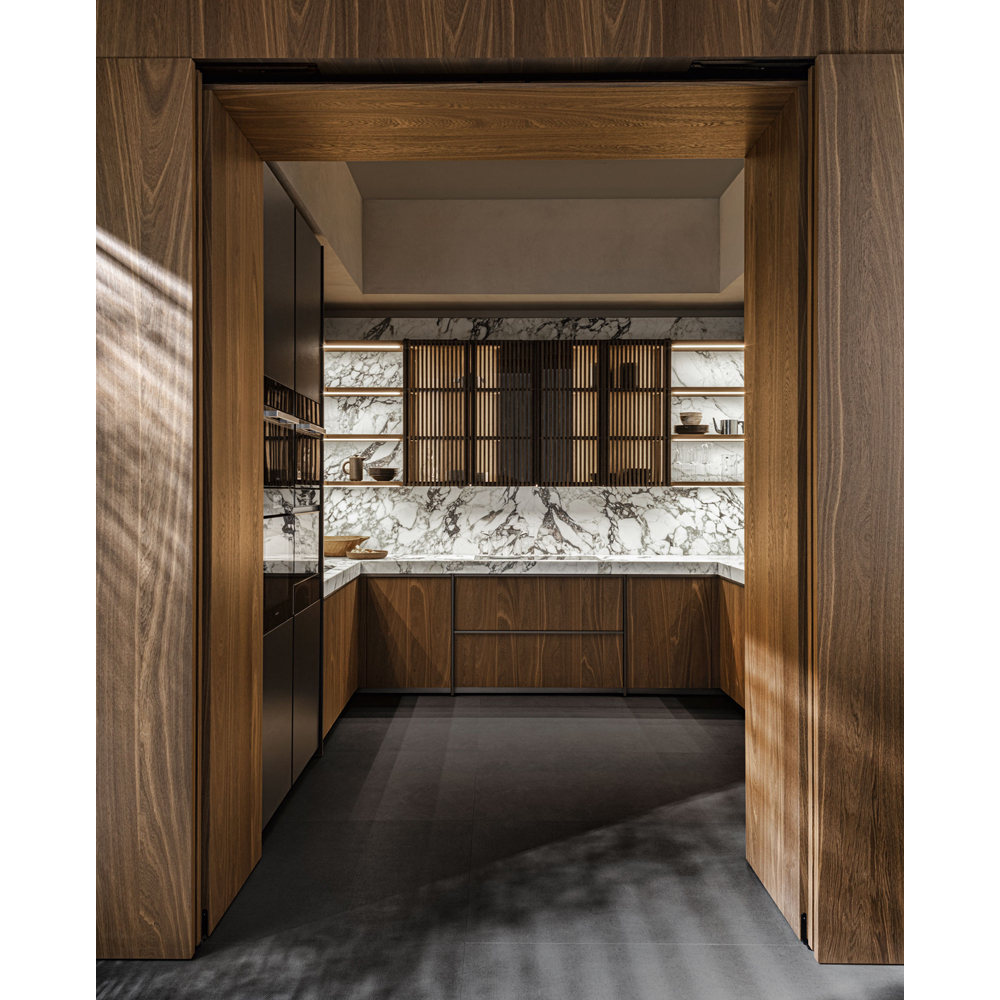 Кухонный гарнитур из массива дуба и камня Ratio Dada Engenereed