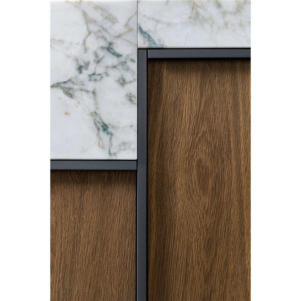 Кухонный гарнитур из массива дуба и камня Ratio Dada Engenereed