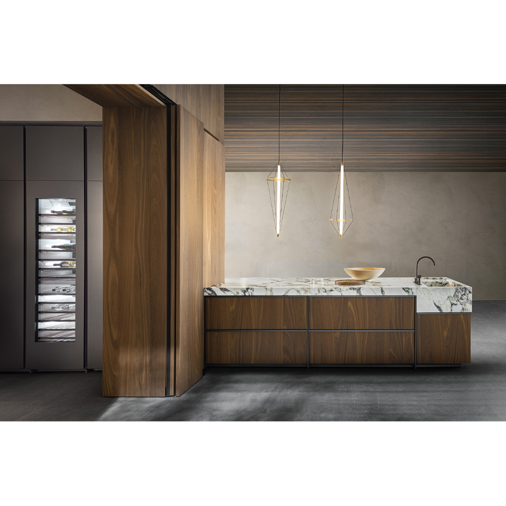 Кухонный гарнитур из массива дуба и камня Ratio Dada Engenereed