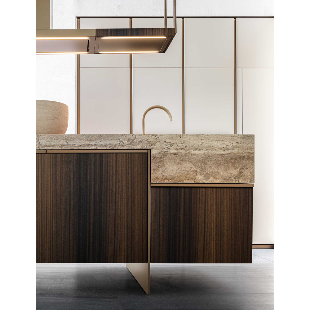 Кухонный гарнитур из массива дуба и камня Ratio Dada Engenereed