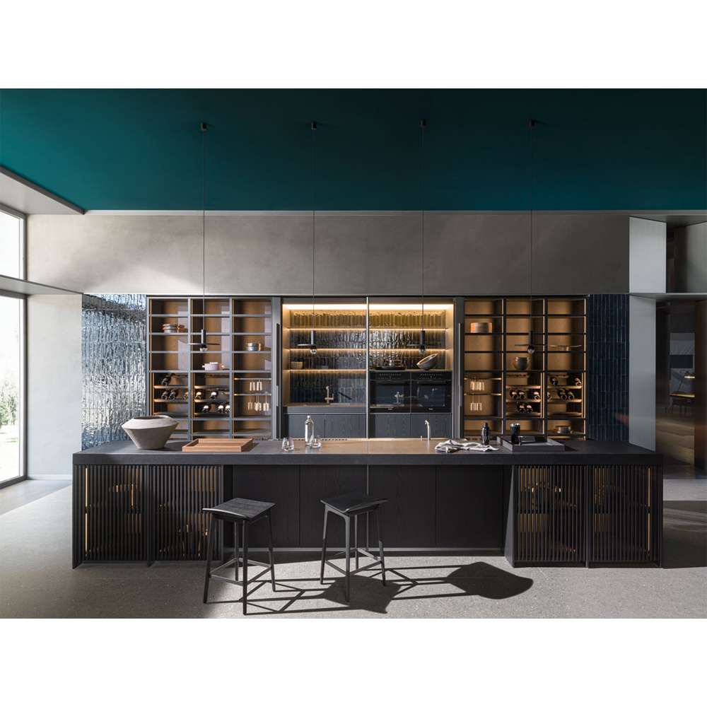 Кухонный гарнитур из массива дуба и камня Ratio Dada Engenereed