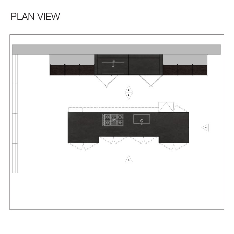 Кухонный гарнитур из массива дуба и камня Ratio Dada Engenereed