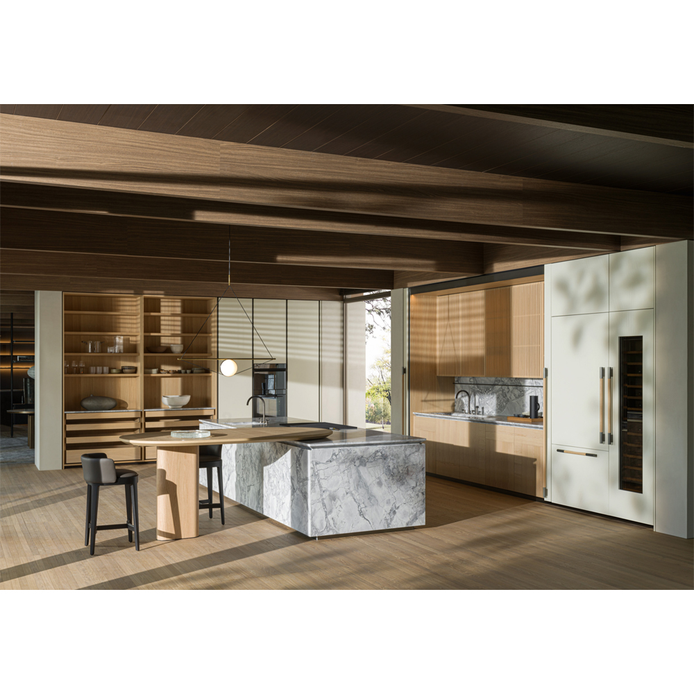 Кухонный гарнитур из натурального камня и дерева INTERSECTION Dada Engenereed Kitchen