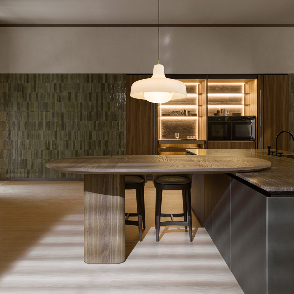 Кухонный гарнитур из натурального камня и дерева INTERSECTION Dada Engenereed Kitchen