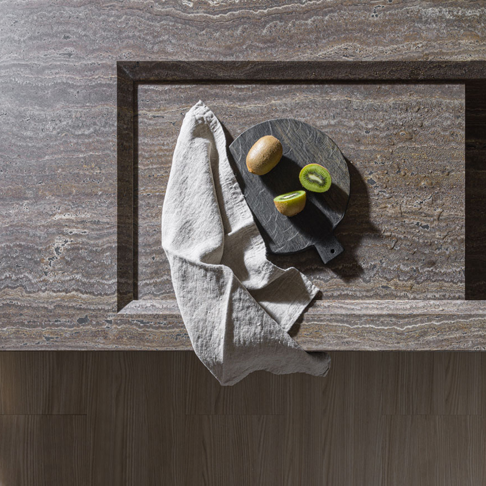 Кухонный гарнитур из натурального камня и дерева INTERSECTION Dada Engenereed Kitchen