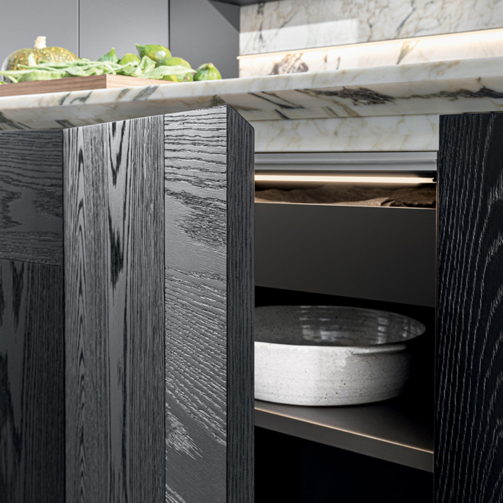 Кухонный гарнитур из натурального камня и дерева INTERSECTION Dada Engenereed Kitchen