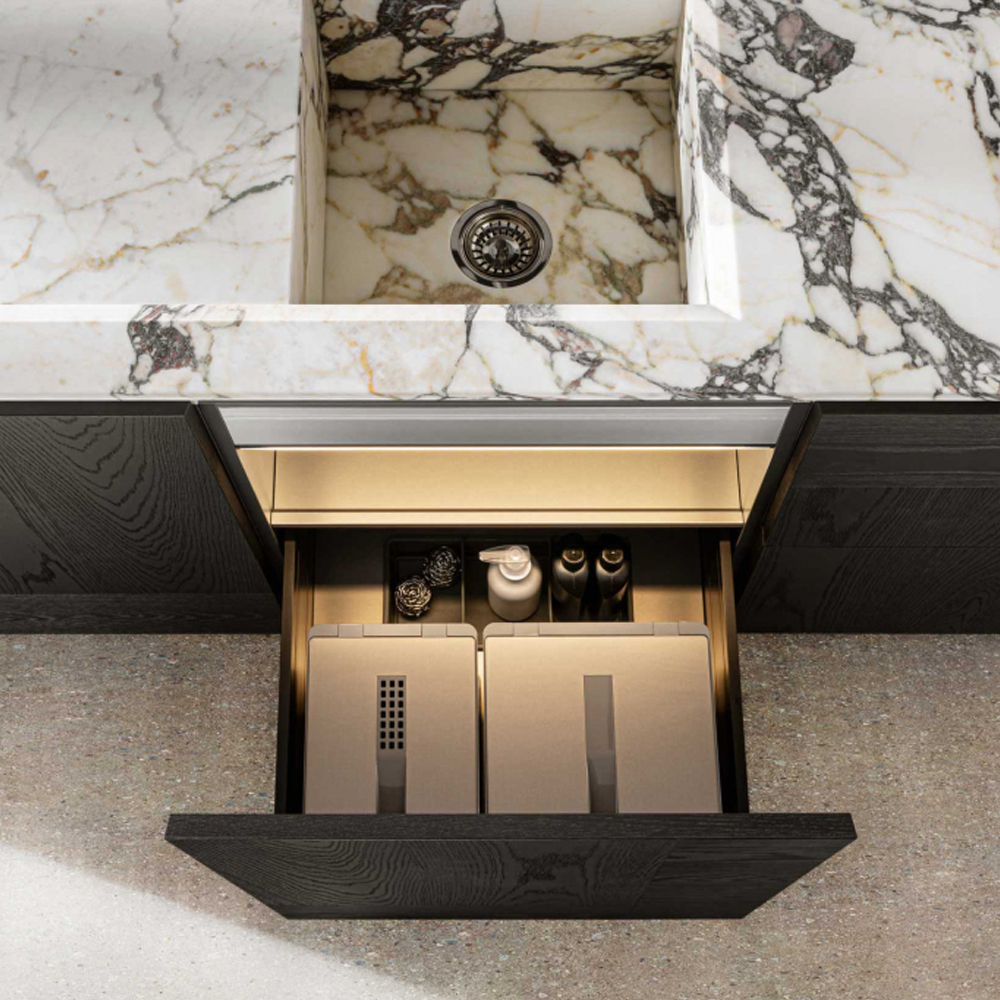 Кухонный гарнитур из натурального камня и дерева INTERSECTION Dada Engenereed Kitchen