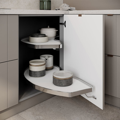 Кухонный гарнитур с фасадом в полоску Rainier Kitchen Set