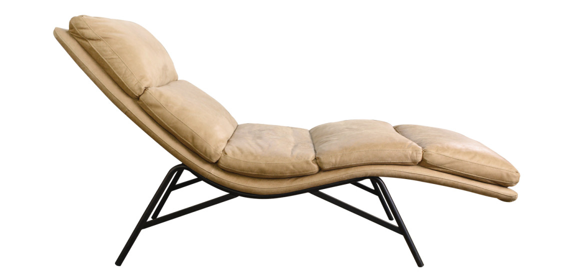 Кушетка Aimeric Leather Chaise Longue