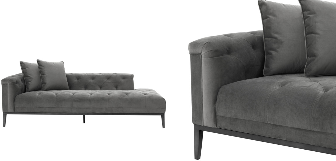 Кушетка Eichholtz Lounge Sofa Cesare Left grey