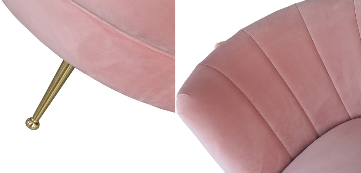 Кушетка Pink Velur
