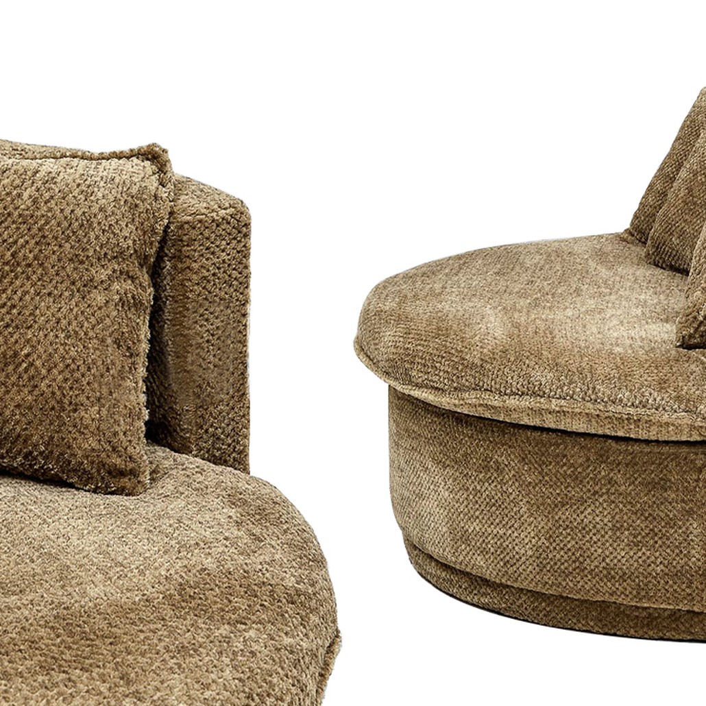 Кушетка круглая Endeavor Chair Коричневая