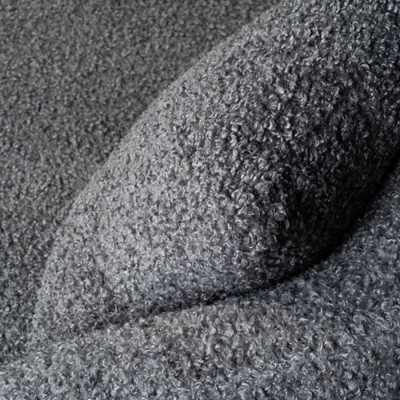 Кушетка серая с обивкой букле Thalia Grey Boucle Sofa