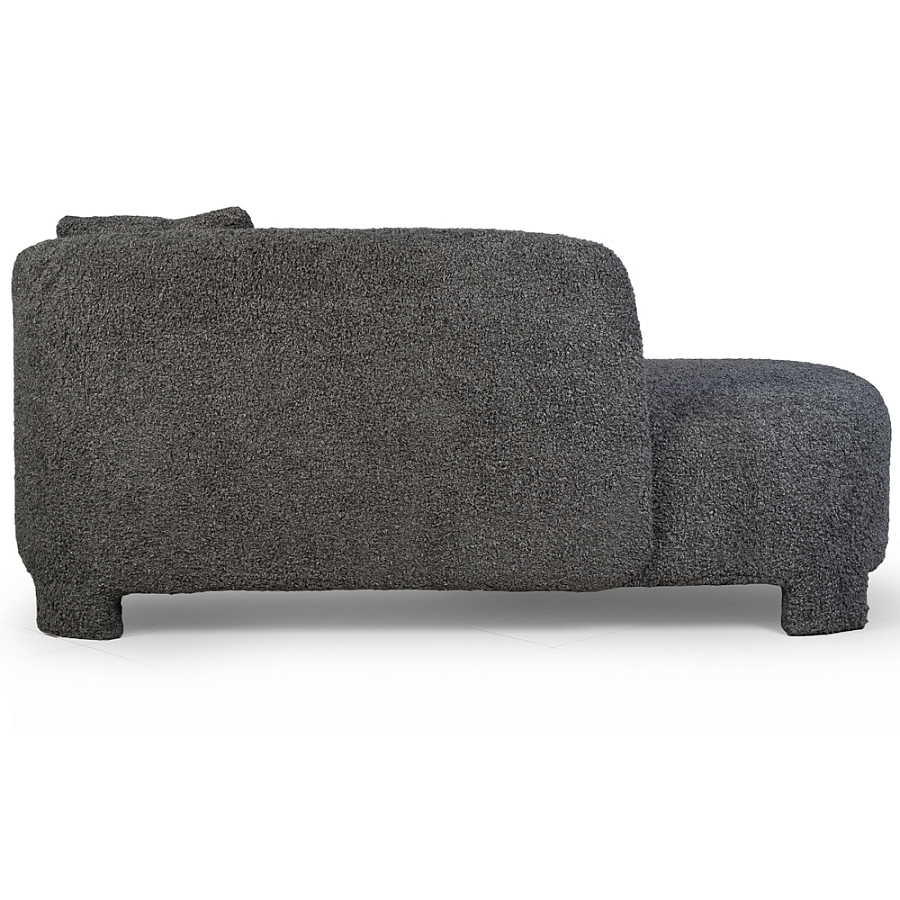 Кушетка серая с обивкой букле Thalia Grey Boucle Sofa