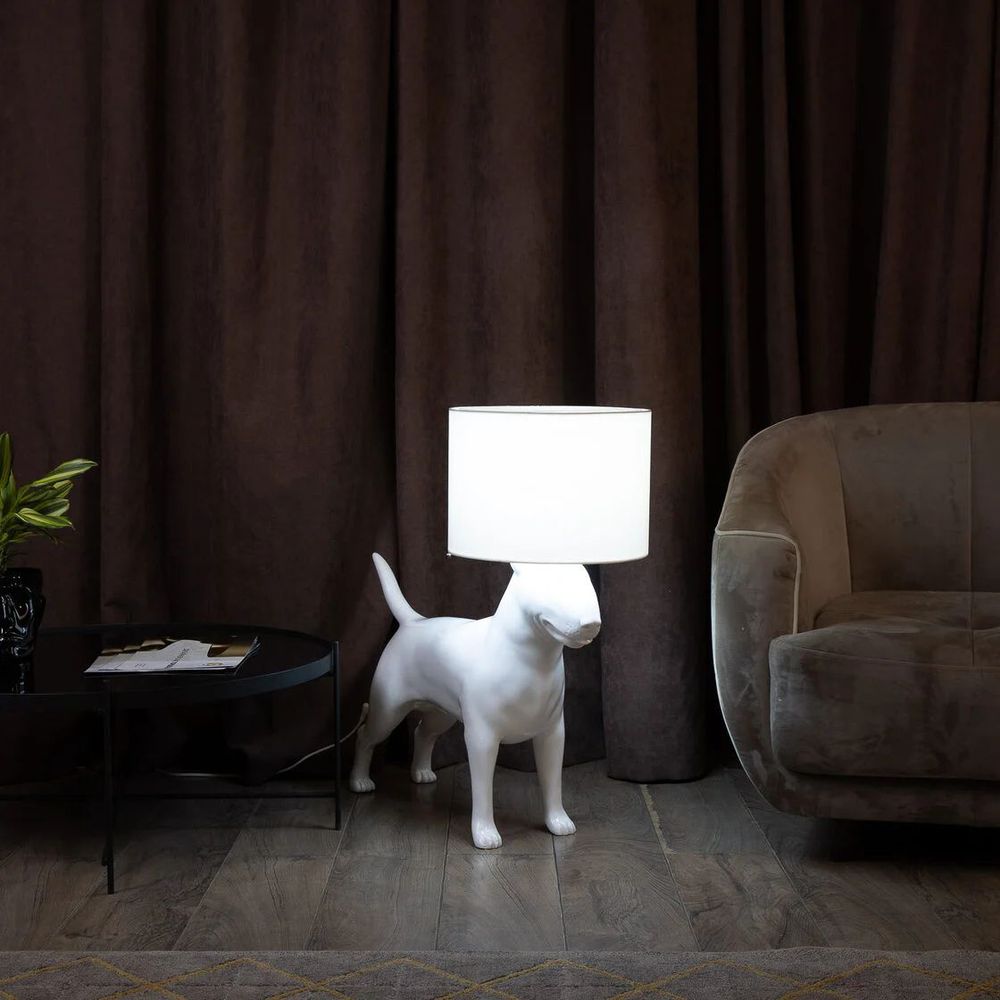 Лампа COLLECTION OF DOGS с абажуром Бультерьер