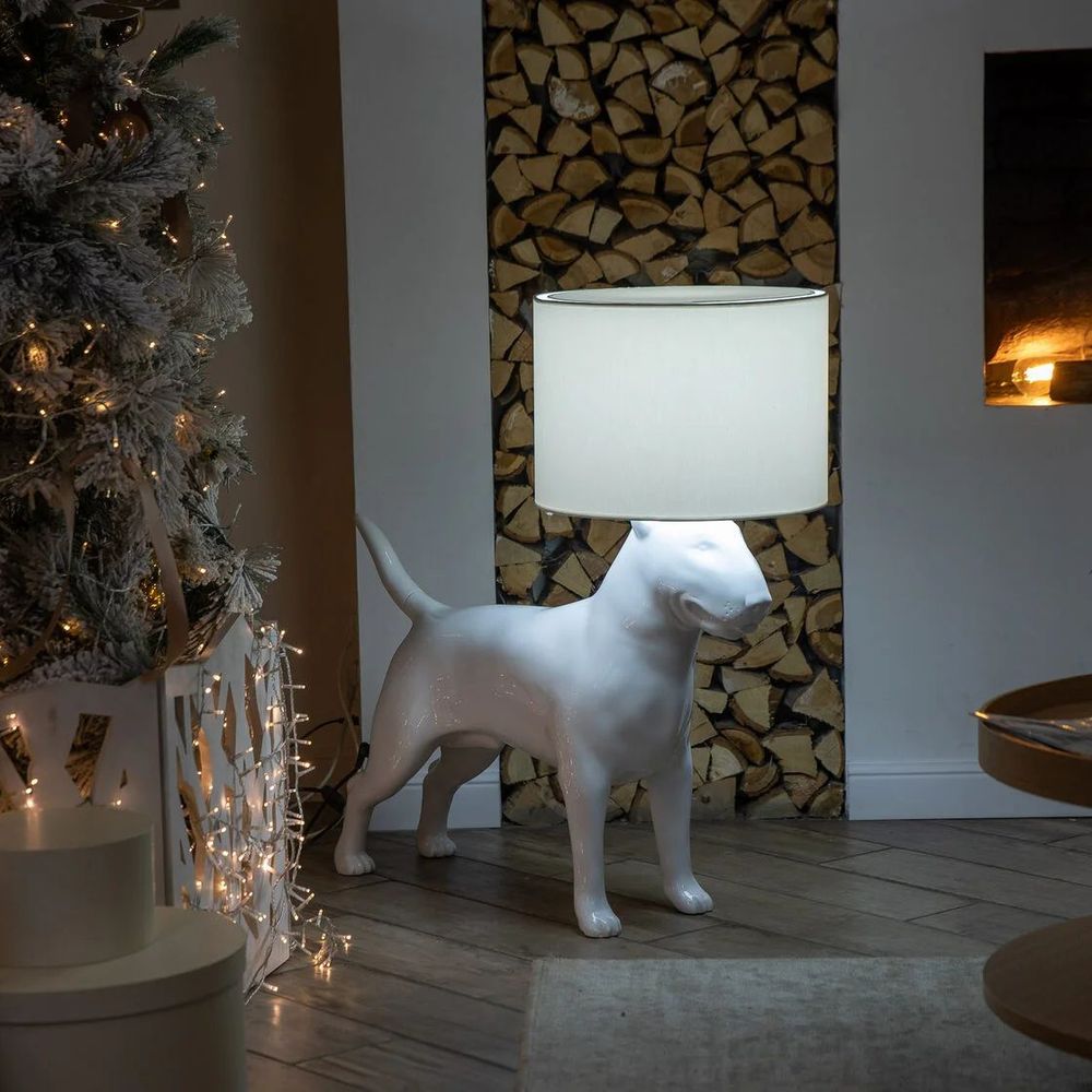 Лампа COLLECTION OF DOGS с абажуром Бультерьер