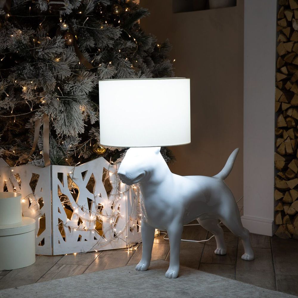 Лампа COLLECTION OF DOGS с абажуром Бультерьер