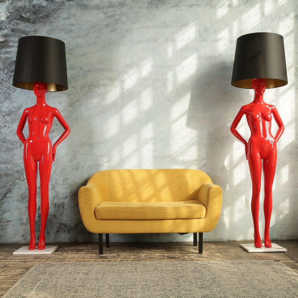 Лампа MANNEQUIN LAMP с абажуром созерцание силуэта