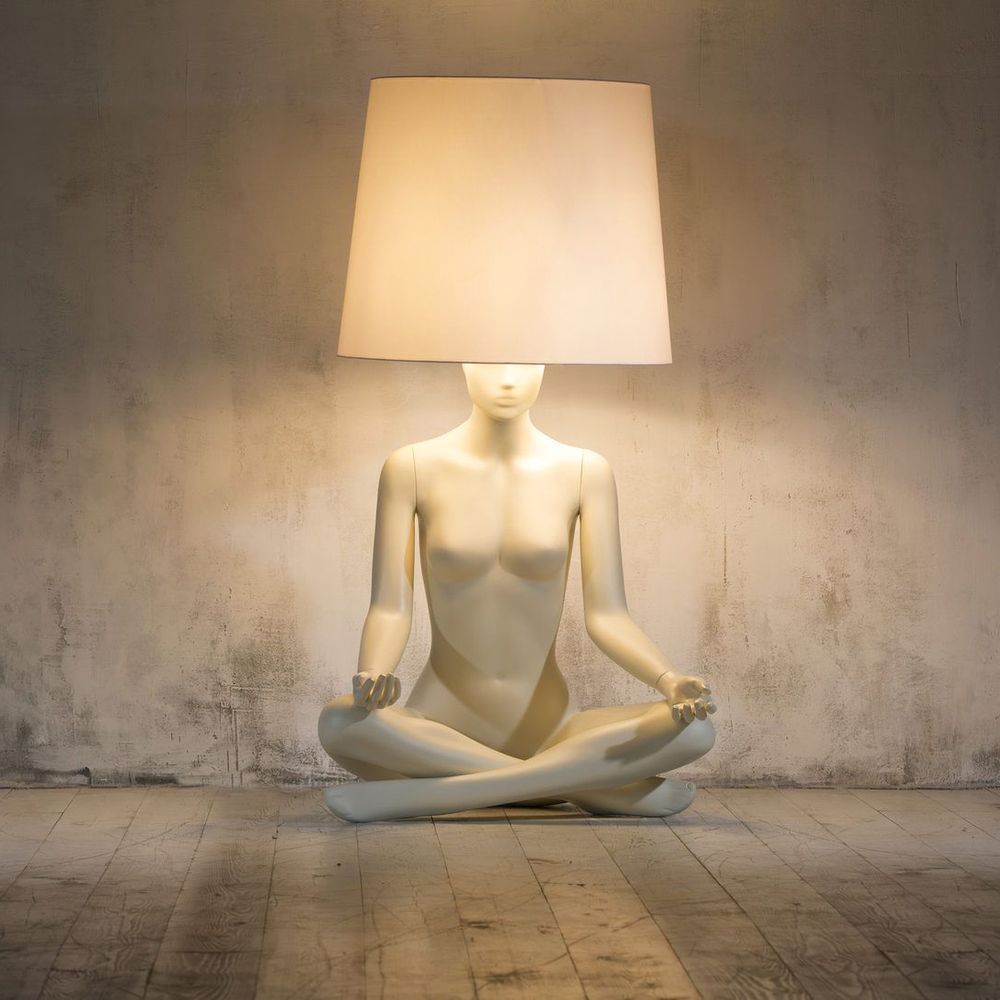 Лампа MANNEQUIN LAMP с абажуром телесный замок