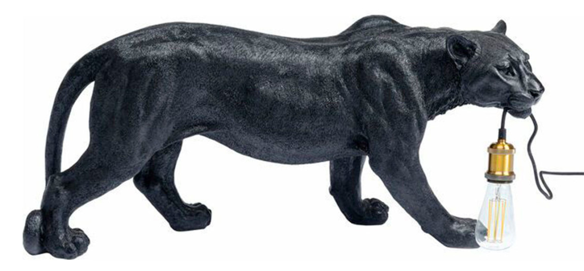 Лампа напольная черная пантера Animal