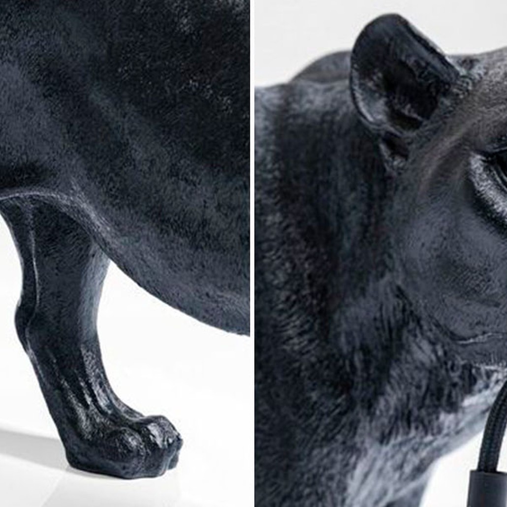Лампа напольная черная пантера Animal