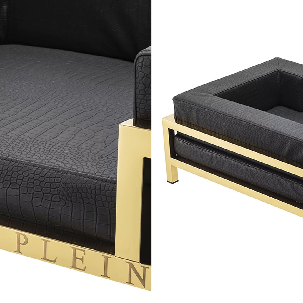 Лежанка для домашних животных Dogbed High Conic Limited L Gold