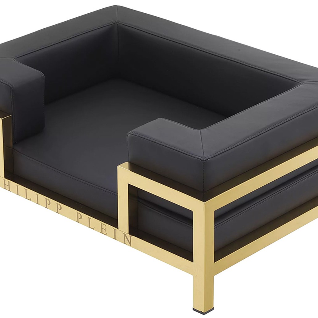Лежанка для домашних животных Philipp Plein Dogbed High Conic L Gold