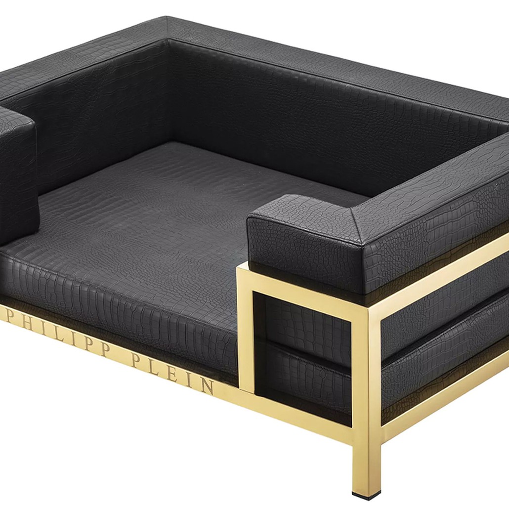 Лежанка для домашних животных Philipp Plein Dogbed High Conic Limited XL Gold