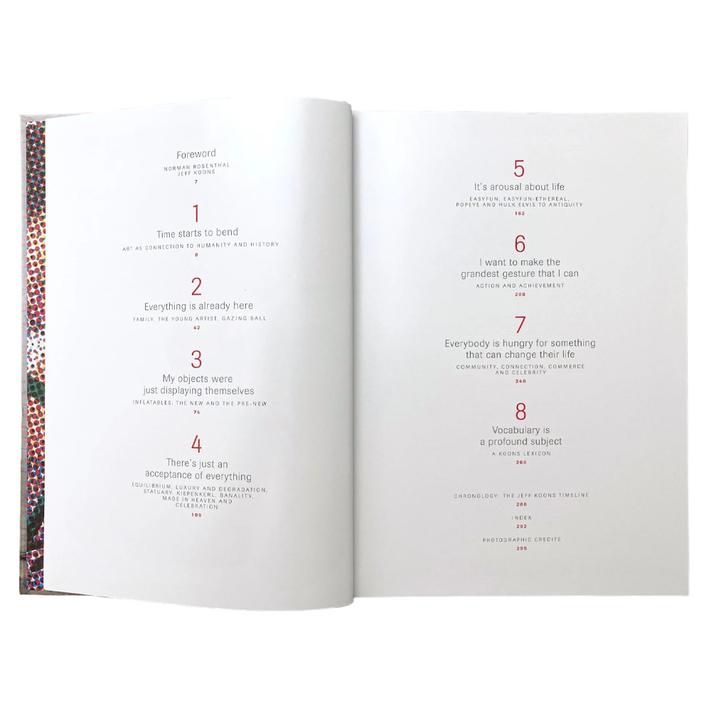 Лимитированная Книга для дизайнеров Jeff Koons Conversations with Norman Rosenthal