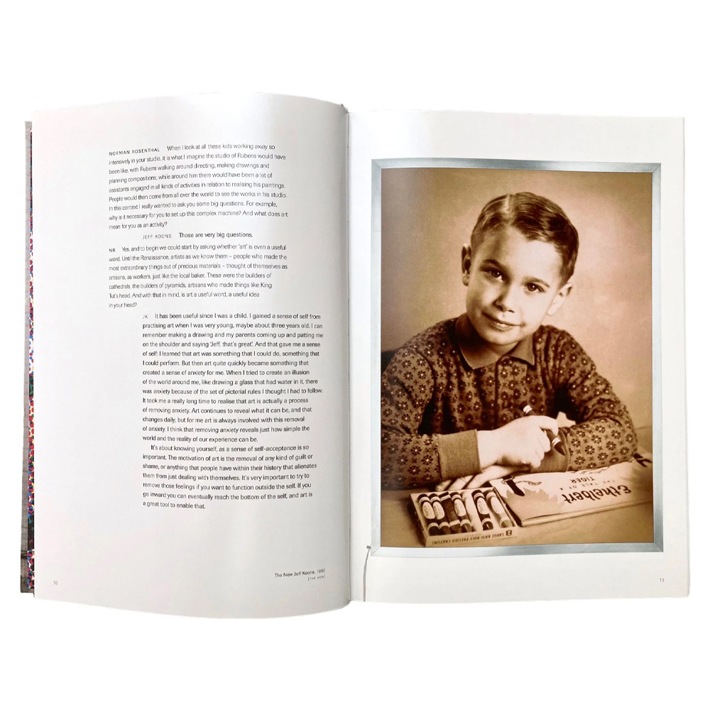 Лимитированная Книга для дизайнеров Jeff Koons Conversations with Norman Rosenthal