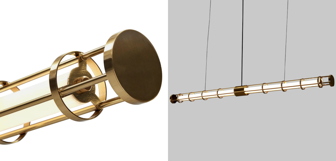 Линейный подвесной светильник Awais Rigs Linear Hanging Lamp