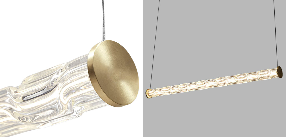 Линейный подвесной светильник Storey Glass Hanging Lamp