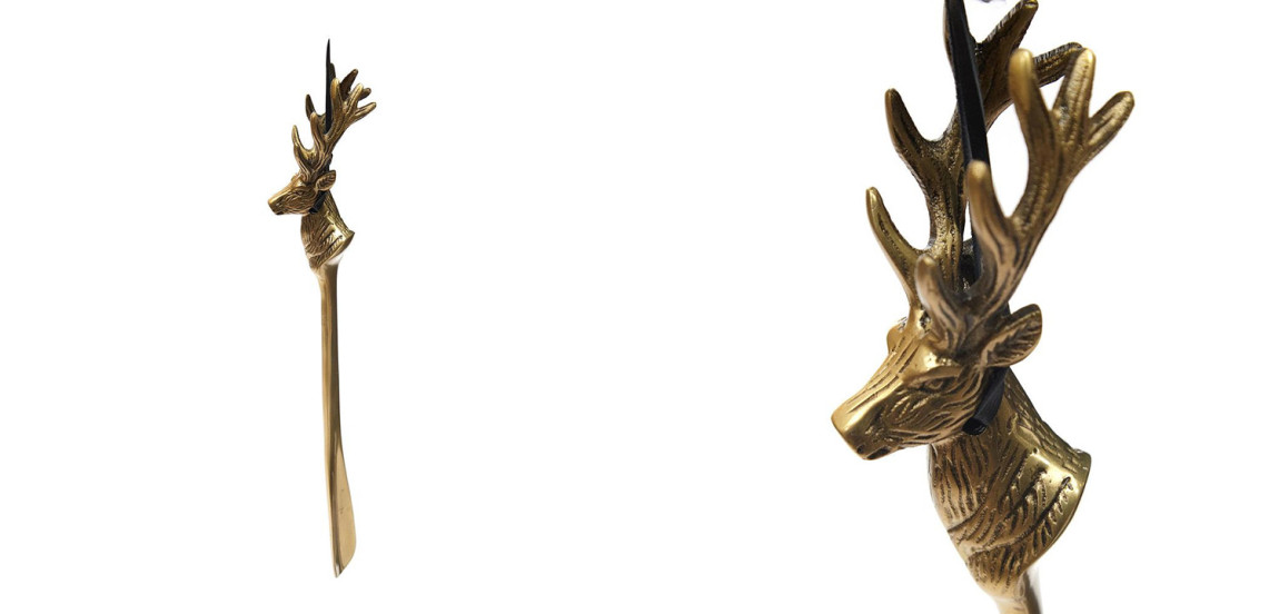 Ложка для обуви Shoehorn Deer's Head copper