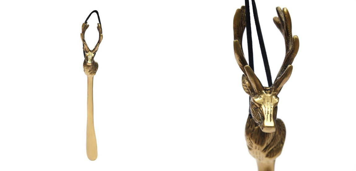 Ложка для обуви Shoehorn Deer's Head copper